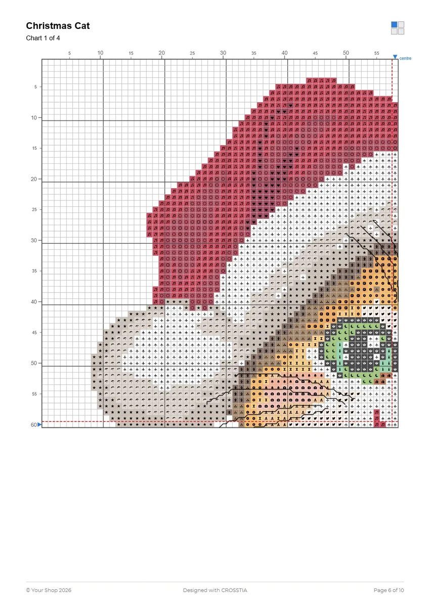 Colour symbol chart page